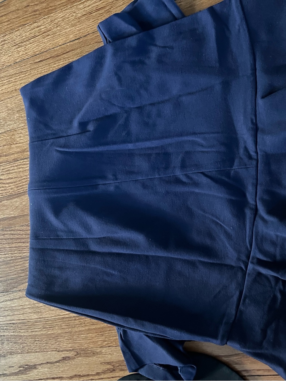 Diane von Furstenberg DVF Navy Ruffle Hem Dress – Size 10 - Picture 4 of 4